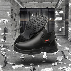 Chaussures de travail légères en caoutchouc et cuir SRC Lev Chef, chaussures décontractées pour la cuisine, restaurant, cuisinier, sécurité pour le printemps, super antidérapantes en EVA - Product Image 3