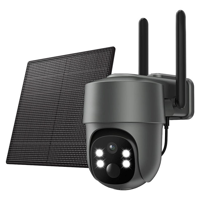 2K/3MP/4MP LTE 4G Cellular Security Camera with SIM Card OLED Display Linux OS Smart home Solar Powered PTZ Camera