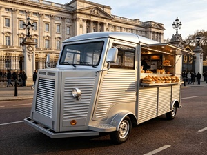 Luxury Fiberglass Wedding Food Trailer with Cocktail Bar &amp; Dessert Station for <strong>Candy</strong> and VIP Events - Product Image 4