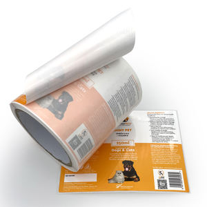 ملصقات مطبوعة على زجاجات بلاستيكية مخصصة من مواد غذائية مغلفة للقطط والكلاب ملصقات على طعام الحيوانات الأليفة - Product Image 4