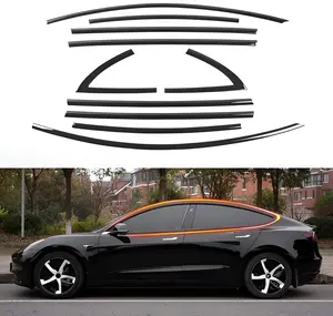 Window Decoration Cover Molding Trims Cover Fits for Tesla Model 3 2017-2021