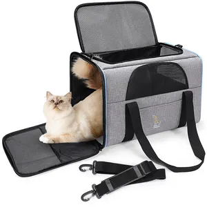 QQgift Custom Transport Bag for Cats Dogs up Transport Box Foldable Carry Bag Cat Transport Bag for Travel in the Car Train