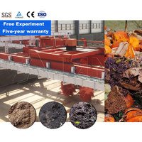 Tourneur de compost à double roue LANE, machine à tourner le compost pour champignons