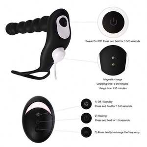 Perles anales longues en silicone, stimulateur de la prostate, masseur de la prostate, jouets anaux pour adultes - Product Image 2