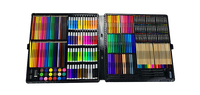 Kit de papeterie artistique de luxe, 258 pièces, ensemble de papeterie pour débutants et jeunes artistes