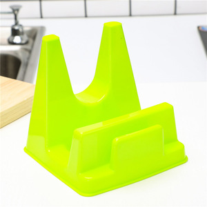 <b>Tabletop</b> pot lid rack, household plastic cutting board rack, kitchen portable pot lid holder, no-drill integrated <b>storage</b> rack - Product Image 2