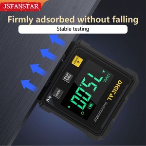 Inclinomètre numérique rechargeable avec affichage numérique, plage de mesure 4*90 °   Précision 0.2 °   Inclinomètres à bouton jaune magnétique à quatre côtés à double <span class=keywords><strong>laser</strong></span> - Product Image 2