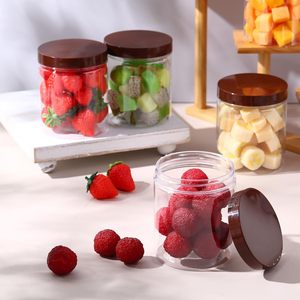Food Grade 30ml 50ml 100ml 200ml 500ml Clear PET Plastic <b>Jar</b> with Black Lid for Cosmetic Lotion Skin Care - Product Image 3