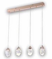 Candelabros de diseño sofisticado de marca española, luces colgantes, lámpara de techo Led, 4 luces, 20 W, 4000K, Giselle