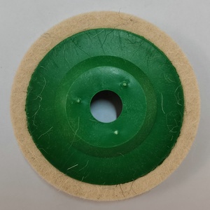 Roue de polissage en feutre de laine de 100 mm pour l'acier inoxydable, le métal, le verre, polissage fin - Product Image 3