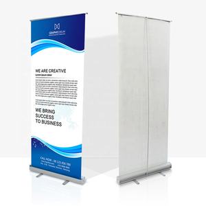 Подъемная стойка для баннера с узкой основой, напольная стойка, легкая алюминиевая Портативная подставка для помещений, рекламная акция - Product Image 4