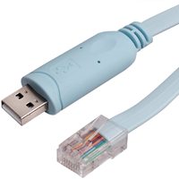 Cable de Consola USB a RJ45 FTDI Cat 5e de 1.8M, 8 Pines, Cobre/PVC, Transferencia de Datos de Alta Calidad