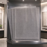 Panneau de treillis métallique architectural tissé en aluminium SS304 316 de haute qualité sur mesure pour revêtement de façade, cloison et décoration de plafond