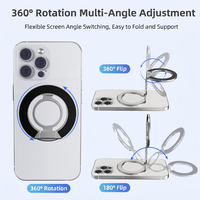 Vente flash - Aimant puissant double face 360° °   Support de téléphone rotatif et réglable pour bureau, maison, bureau et équipement de sport