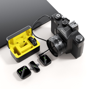 K50 microfono senza fili tipo archetto registrazione microfono dispositivo di registrazione Clip-on copricapo trasmissione in diretta <span class=keywords><strong>Bluetooth</strong></span> - Product Image 6