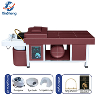 Matériel de spa capillaire japonais personnalisable pour salon, table de lavage capillaire pour massage thaïlandais, fauteuil de massage, lit de shampoing pour thérapie capillaire aquatique