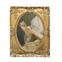 Marco de Fotos de Resina Estilo Barroco Europeo Antiguo, Creativo, Hecho a Mano, Ecológico, Personalizable, Tallado, Decoración para el Hogar, Venta al Por Mayor