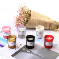 Vela cilíndrica de cera de soja de marca estadounidense, regalo transfronterizo de Navidad y cumpleaños, perfumada, crea un ambiente acogedor, perfecta.