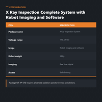 Système complet de robot d'inspection radiographique numérique par rayons X