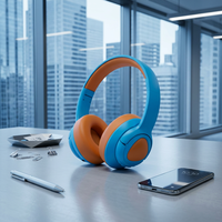 Headphone Nirkabel Brightblue T1 Kid Over-Ear dengan Peredam Kebisingan ENC 5.4, Tahan Air IPX5, Waktu Putar 20+ Jam, Kontrol Sentuh