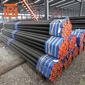 ASTM A106 Grade B Seamless Steel Pipe SCH40 SCH80 API 5L Seamless Steel Pipe X42 <strong>X52</strong> for Oil and Gas Pipeline Black Coating - Product Image 1