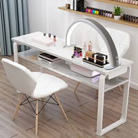 Lampe à LED pour ongles professionnelle 40W, CRI 95, gradation progressive, construction métallique, lampe demi-lune pour la beauté des ongles