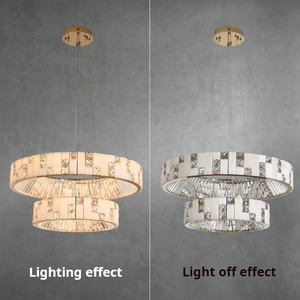 Cloudstone Round Pendant Nordic Living Room Dining Room Duplex <strong>Building</strong> Bedroom Crystal New Whole House <strong>Lighting</strong> <strong>Fixture</strong> - Product Image 4