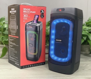 ZQS-4245 de altavoces inalámbricos con <span class=keywords><strong>bluetooth</strong></span> para karaoke, dispositivo con micrófono, resistente al agua - Product Image 6