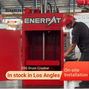 ENERPAT Hydraulic 210l  55 Gallon Steel Metal Oil Barrel Crusher Drum Crusher