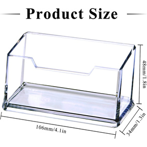 Guaranteed Quality Wholesale Clear Acrylic Business Card <b>Storage</b> Display Box 100L Waterproof Desktop Holder - Product Image 2