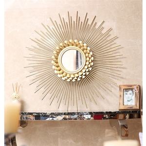 Moderne Minimaliste <span class=keywords><strong>Grand</strong></span> <span class=keywords><strong>Soleil</strong></span> Fleur Métal Mur <span class=keywords><strong>Miroir</strong></span> <span class=keywords><strong>Soleil</strong></span> Éclat Salon Décoration Murale <span class=keywords><strong>Miroir</strong></span> - Product Image 5