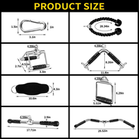 VIGFIT Corde de triceps portable et durable en acier allié et caoutchouc, équipement d'entraînement de musculation Big Bird Gym, accessoires de fitness