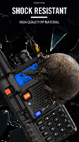 En stock, vente en gros, talkie-walkie Baofeng UV-5R double bande, radio bidirectionnelle portable, interphone longue portée pour les équipes de sécurité