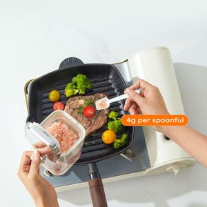Condiment Container Seasoning Box Kitchen Seasoning Storage Salt Pepper Sugar Canisters Glass <b>Spice</b> <b>Jar</b> With Stainless Steel Lid - Product Image 6