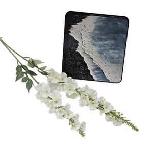 Flor de Delphinium Artificial de Seda Qianhe de 2 Ramas para Decoración de Bodas, Exteriores y Habitaciones - Product Image 5