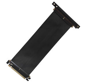 Accesorios de computadora <span class=keywords><strong>Pci</strong></span> <span class=keywords><strong>Express</strong></span> 3,0 16x a 16x Adaptador de cable flexible Cable de extensión de tarjeta vertical de ángulo de 90 grados - Product Image 6