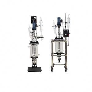 Réacteur en verre à double enveloppe pour distillation rotative sous vide avec agitation et résistance thermique - Product Image 4