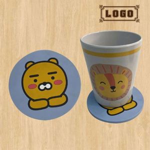 Sous-verres antidérapants en caoutchouc pour la décoration de la maison, sous-verres personnalisés en papier, sous-verres pour boissons - Product Image 1