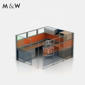 M & W อเมริกันโต๊ะธนาคารสำนักงานโมดูลาร์เฟอร์นิเจอร์เวิร์กสเตชันมาตรฐาน - Product Image 6