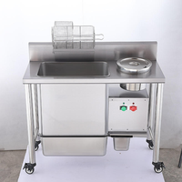 Équipement de cuisine Henny Penny Table à paner électrique Banc de travail Table de travail avec tamisage automatique de la poudre