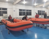 Bateaux à rames gonflables de plancher en aluminium de haute qualité de canoë de PVC approuvés par CE pour la pêche