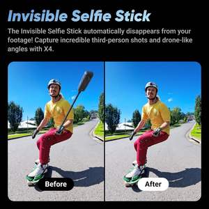 135Min Duración de la batería AI Edición Gran angular Video Invisible Selfie Stick Impermeable 4K 8K <span class=keywords><strong>Insta</strong></span> <span class=keywords><strong>360</strong></span> Acción Insta360 X4 Cámara - Product Image 5