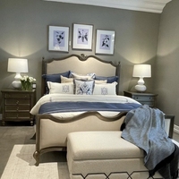 Lit double haut de gamme en bois massif américain, style français, pour chambre principale, 1,8 mètre, personnalisable, directement de l'usine