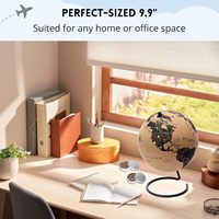 Offre Spéciale 6 "Spinning Travel Globe Cork Globe avec Push Pin Travel 3D Cork World Map Pin Board pour Home Office Gift