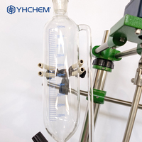 Réacteur en verre à double enveloppe automatique de 10 L (Cuve de réaction) avec pompe, condenseur de reflux et contrôle de vitesse
