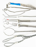 Poignée de traction, oeil flexible, acier inoxydable, résistance à la rupture approximative de 4100lb, longueur de maille de 12.00 po, diamètre de câble de 1.00 à 1.24 po