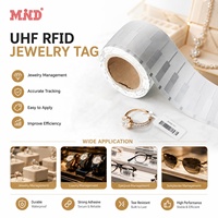 Étiquette antivol pliable pour bijoux, étiquette RFID UHF pour bijoux