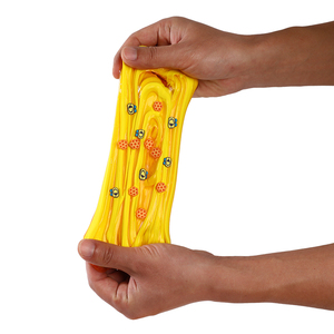 Slime de Abeja Amarillo con Logotipo Personalizado, Slime Cristalino Suave de Secado al Aire, Arcilla Superligera, Mezcla de Slime Colorida, Juguete Divertido para Niños - Product Image 1