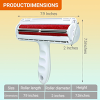 Rouleau manuel réutilisable pour enlever les poils d'animaux, écologique, antibactérien, sans batterie, sans recharge, économie de coûts, pour chiens et chats