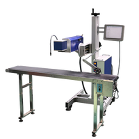 Machine de marquage laser CO2 avec système de gravure Galvo, refroidissement par air, équipement de codage QR et de marquage de date